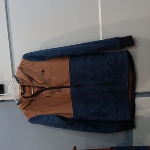 The North Face Lightweight Blue & Brown Jacket With Hood